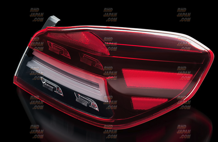 Corazon LED Tail Lamp Type-R Sequential Winker Black Lens
